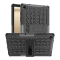 Samsung Galaxy Tab A9 Plus A9+ Heavy Duty Kickstand Rugged Case Black - Black