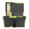 Samsung Galaxy Tab A9 Plus A9+ Heavy Duty Kickstand Rugged Case Green - Green