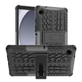Samsung Galaxy Tab A11 A9 Heavy Duty Kickstand Rugged Case Black - Black